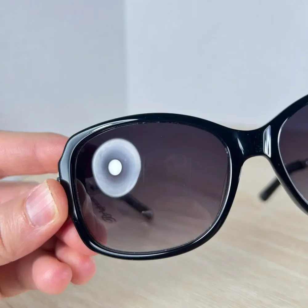 Brighton A12393-125 Fortino Sunglasses Black Silver Chain Link 56-15